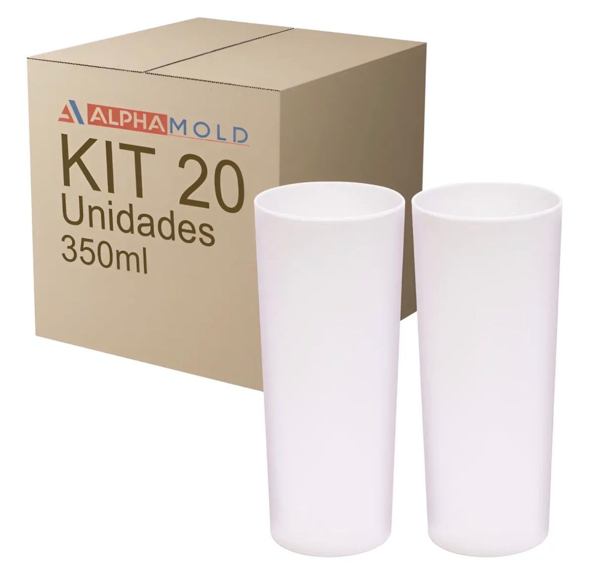Kit 20 Copos Long Drink 350ml Resistênte Atacado Varejo Show