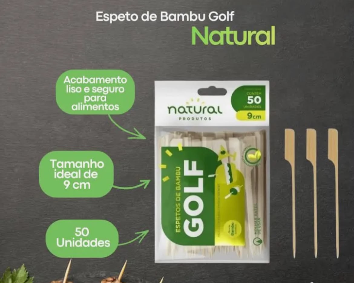 NATURAL Espeto Golf de Bambu