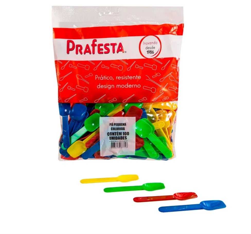 Pá Pequena Colorida 100Un Prafesta