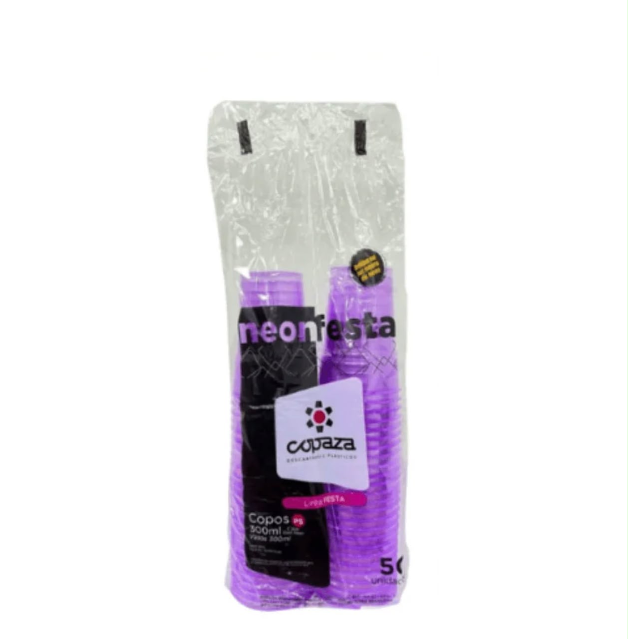 Copo Descartável Copaza 300ml - 50 Unidades