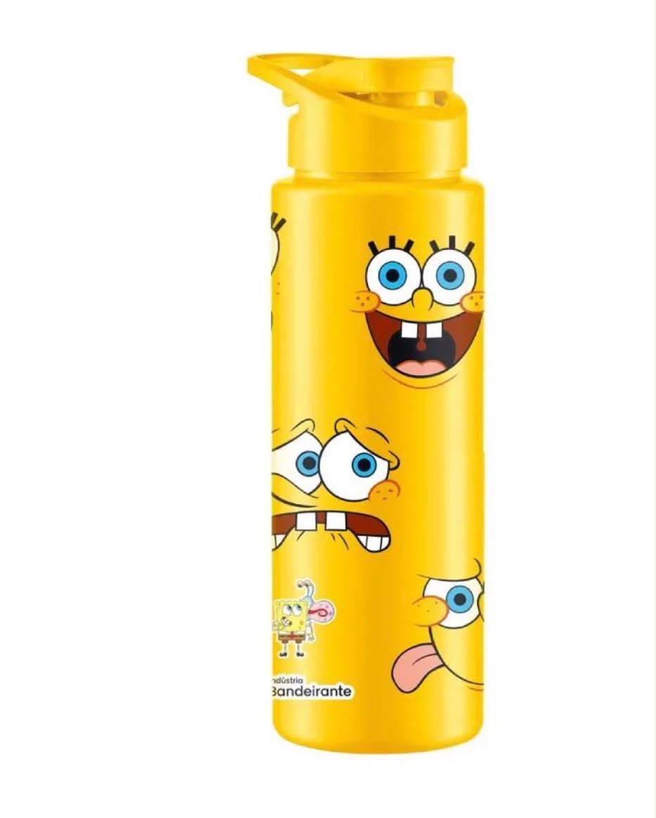 Garrafa Squeeze Bob Esponja Bandeirante - 750 Ml